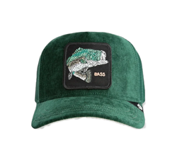 BASEBALL CAP IN VELLUTO VERDE ICED BASS GUARD STRASS